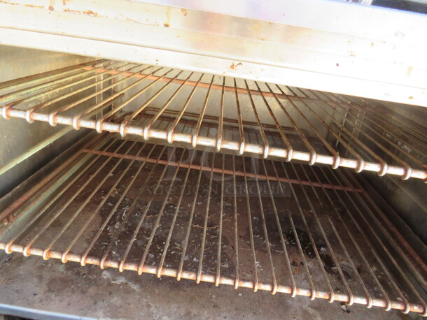 One Jade 6 Burner Natural Gas Range With Over Shelf. Model# JTRH-6-36. 36X36X63 - Image 2 of 2