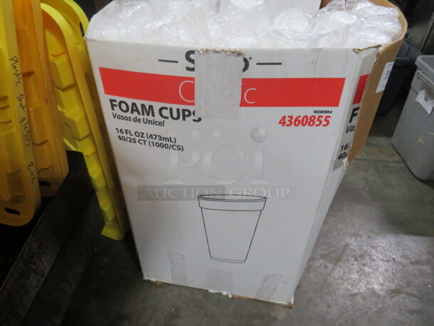 One Mega Lot Of Styrofoam Cupa.