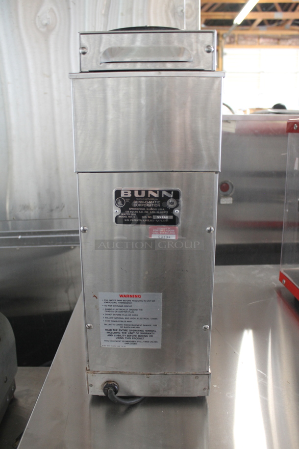 Bunn S Stainless Steel Commercial Countertop 3 Burner Coffee Machine. 120 Volts, 1 Phase.  - Image 7 of 9