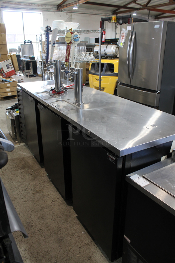 Beverage Air DD94HC-1-B Stainless Steel Commercial Direct Draw Kegerator w/ 3 Tap Beer Tower and 2 Tap Beer Tower. 115 Volts, 1 Phase. Tested and Powers On But Does Not Get Cold - Image 1 of 9