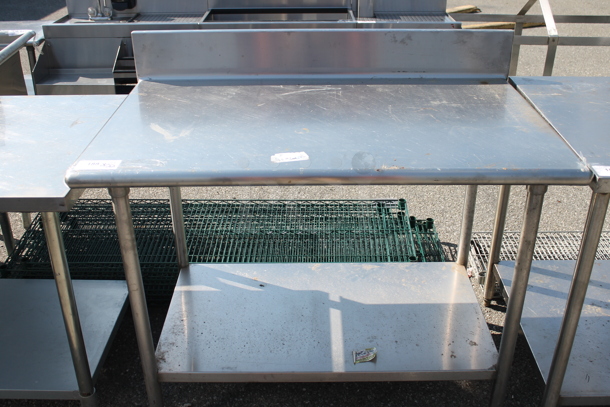 Stainless Steel Table w/ Back Splash and Under Shelf. - Image 2 of 4