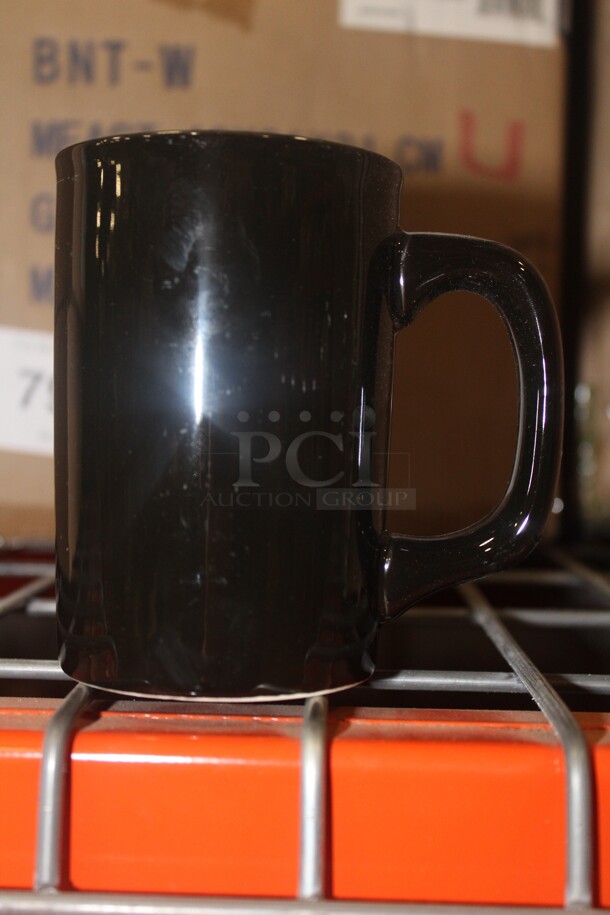 NEW IN BOX! 2 Boxes (30 Count Each) Vertex Black 11oz. Log Home Mugs. 60X Your Bid! 