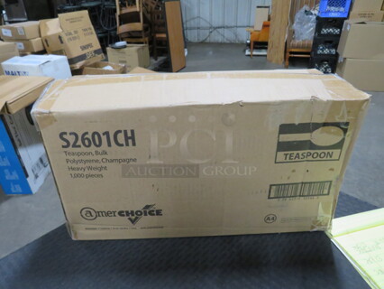 One Case Of 1,000 Teaspoons. #S2601CH.