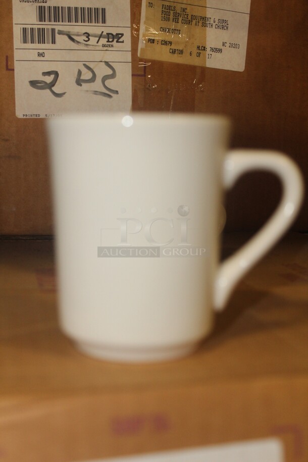 NEW IN BOX! 12 Homer Laughlin 8.25oz Denver Mugs. 12X Your Bid!  - Image 1 of 2