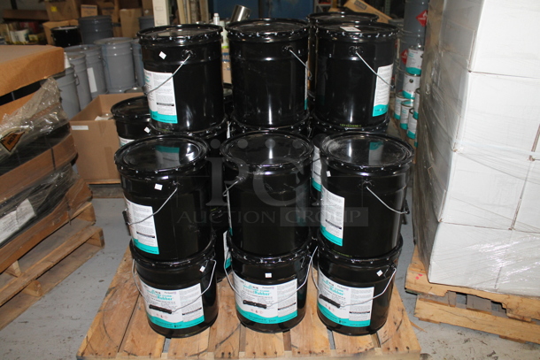 ALL ONE MONEY! PALLET LOT of Buckets of Liquid Rubber. BUYER MUST REMOVE. - Image 1 of 3