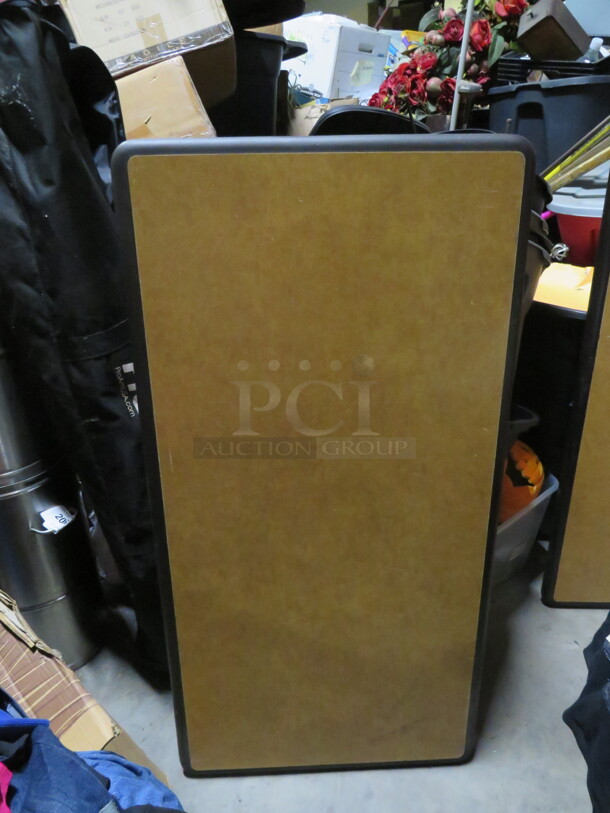 One Brown Laminate Tabletop. 48X24X29 - Image 1 of 1