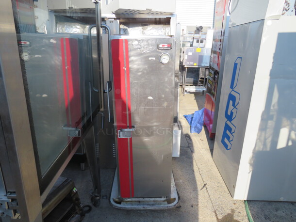 One Carter Hoffman 1 Door Heated Holding Cabinet On Casters. #PH1200. 120 Volt. 24X28X58. $5666.00 - Image 1 of 2