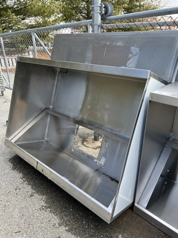 5' Stainless Steel Commercial Grease Hood w/ Make Up Fan Frame. 62x58x24 - Image 4 of 4