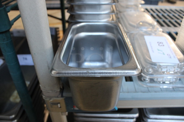 12 Stainless Steel 1/9 Size Drop In Bins. 1/9x4. 12 Times Your Bid!