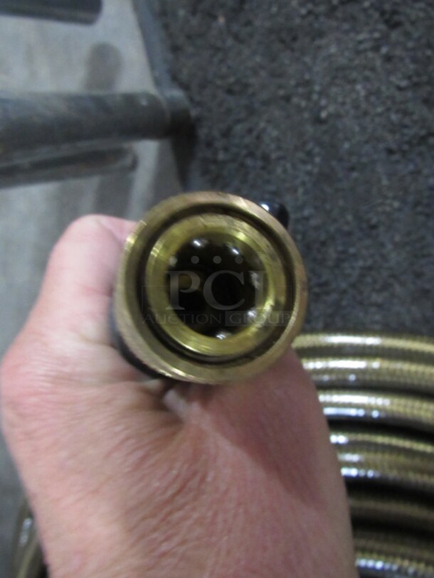 One NEW 3/8 Inch Steel Braided Pressure Washer Hose. - Image 2 of 2