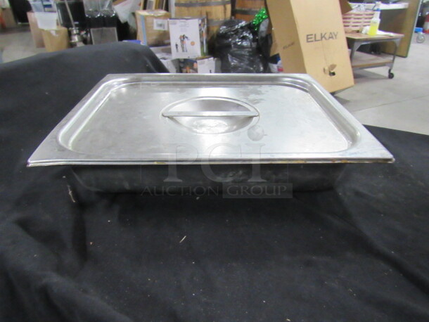 One Half  Size 2.5 Inch Deep  Hotel Pan With Lid.