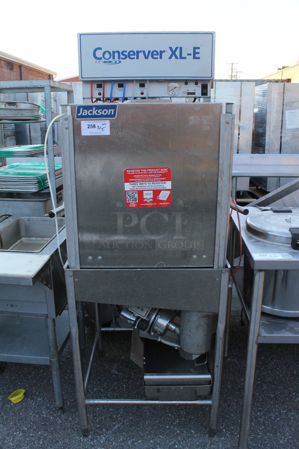 2017 Jackson CONSERVER XL-E Stainless Steel Commercial Straight Pass Through Dishwasher. 115 Volts, 1 Phase.  - Image 1 of 7