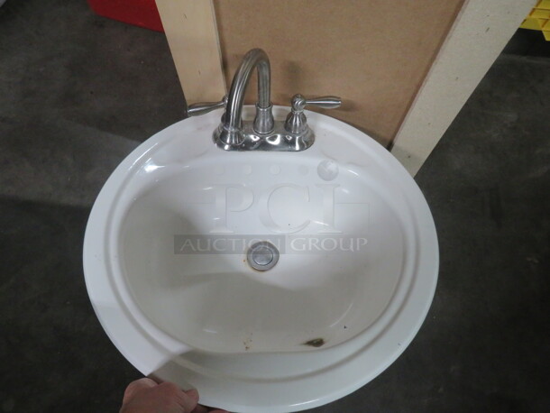 One Drop In Sink With Faucet. - Item #1047994