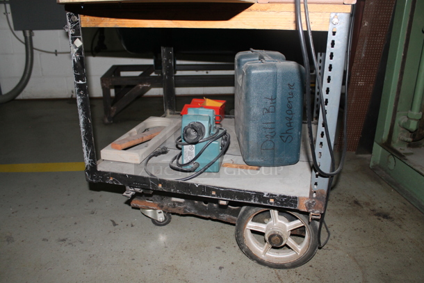 Black & Decker BDDP100 10" 5 Speed Drill Press on Metal Cart w/ Commercial Casters. - Image 3 of 9
