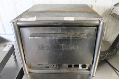 Bakers Pride MO2T Stainless Steel Commercial Countertop Pizza Oven w/ Cooking Stones. 208/240 Volts.