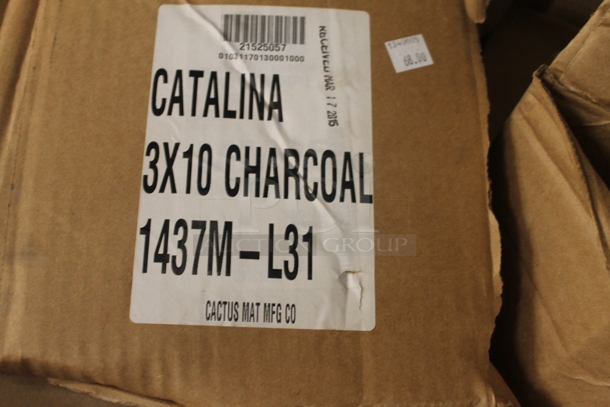 33 BRAND NEW IN BOX! Mats; 19 Catalina 1437M-L35 3x5 Charcoal, 11 Catalina 1437M-L31 3x10 Charcoal, 3 Catalina 1437M-L41 4x10 Charcoal. 33 Times Your Bid! - Image 3 of 4