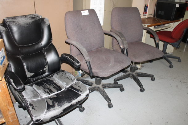 3 Various Office Chairs on Casters. 3 Times Your Bid! - Image 3 of 6