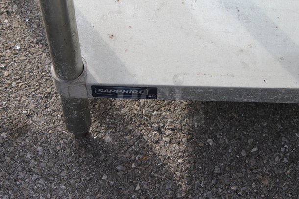 Stainless Steel Commercial Table w/ Mounted Can Opener and Under Shelf. - Image 3 of 3
