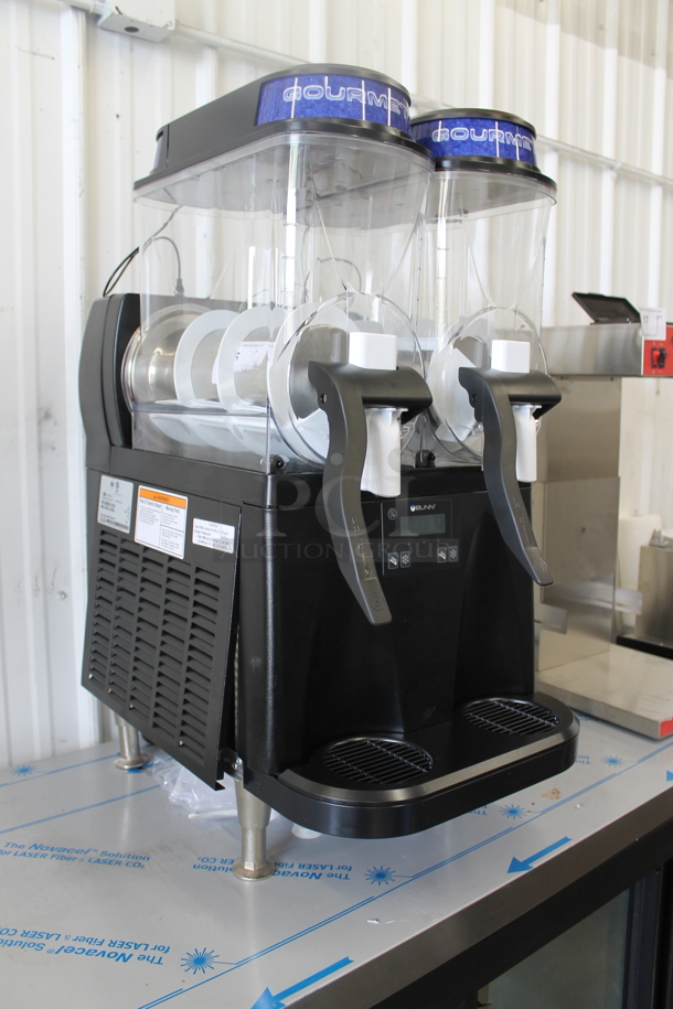 BRAND NEW SCRATCH AND DENT! 2023 Bunn ULTRA NX Stainless Steel Commercial Countertop 2 Hopper Slushie Machine. 115 Volts, 1 Phase. Tested and Working! - Image 2 of 6