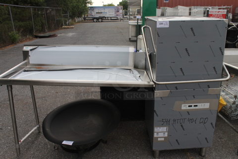 BRAND NEW SCRATCH AND DENT! 2023 Mainstreet 541HTDT401 Stainless Steel Commercial Straight Pass Through Dishwasher w/ Left Side Clean Side Dishwasher. 208-240 Volts, 3 Phase.