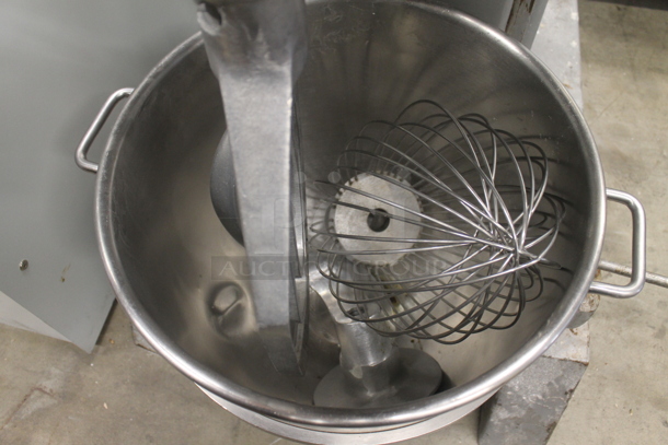 Hobart H600T Metal Commercial Floor Style 60 Quart Planetary Dough Mixer w/ Stainless Steel Mixing Bowl, Dough Hook, Paddle and Whisk Attachments. 460 Volts, 3 Phase. - Image 3 of 8