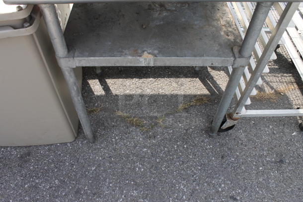 Stainless Steel Table w/ Metal Under Shelf and Contents. - Image 3 of 3