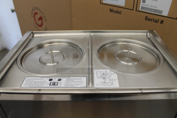 BRAND NEW! 2021 Crathco D25-3 Stainless Steel Commercial Countertop 2 Hopper Refrigerated Machine Base. 115 Volts, 1 Phase. Tested and Working! - Image 3 of 5