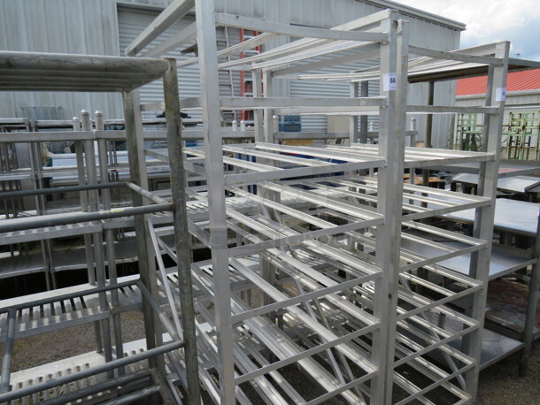 One Aluminum Rack. 25X35X70