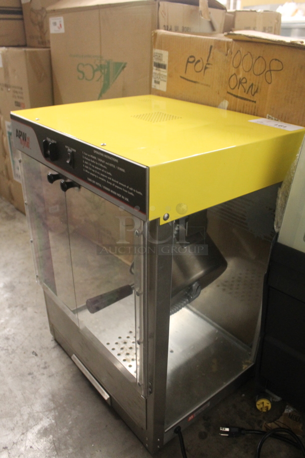 APW Wyott MPC-1A Stainless Steel Commercial Countertop Popcorn Machine and Merchandiser. 120 Volts, 1 Phase. Cannot Test - Unit Trips Breaker - Image 3 of 5