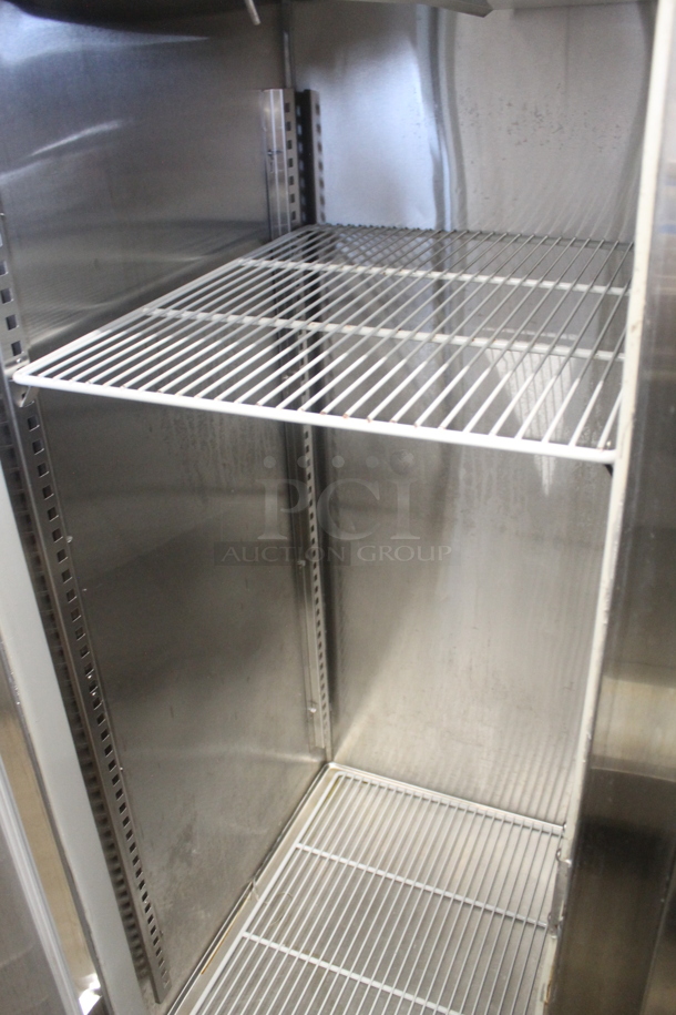 Randell 2020FM Stainless Steel Commercial 2 Door Reach In Freezer w/ Poly Coated Racks. 115 Volts, 1 Phase. Tested and Working! - Image 3 of 5
