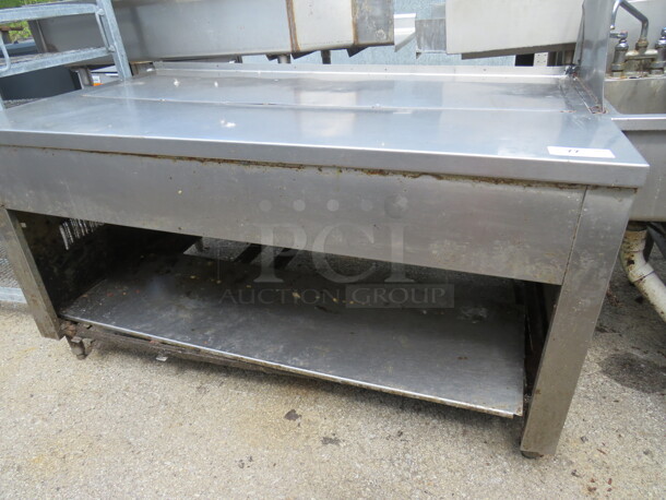 One Stainless Steel Table With SS Under Shelf. 75X37X45 - Image 2 of 2
