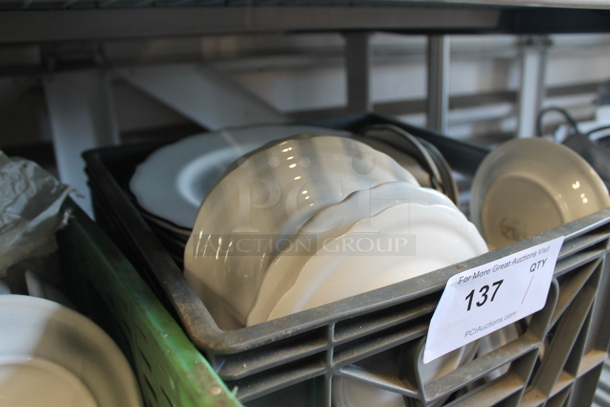 ALL ONE MONEY! Lot of Ceramic Plates in Crate - Image 3 of 4