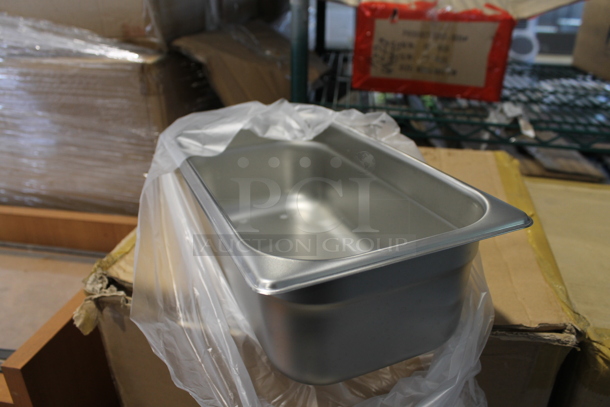 8 Boxes of 24 BRAND NEW Browne Stainless Steel 1/3 Size Drop in Bins. 1/3x4. 8 Times Your Bid! - Image 5 of 7