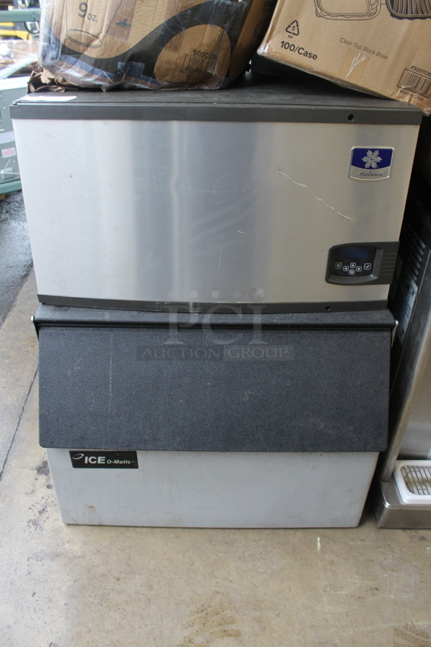 2017 Manitowoc IY0304A-161 Stainless Steel Commercial Ice Head on Ice-O-Matic B25PP Bin. 115 Volts, 1 Phase.  - Image 1 of 5