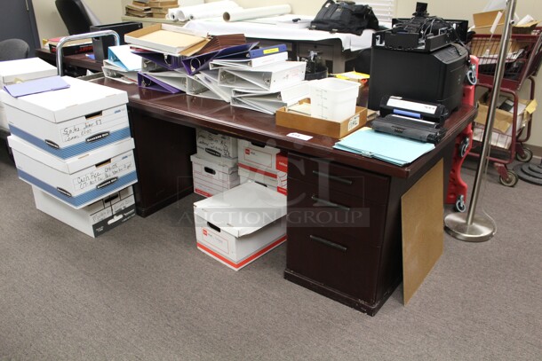 NICE! Wood Office Desk. 84x42x30. Desk Only! 