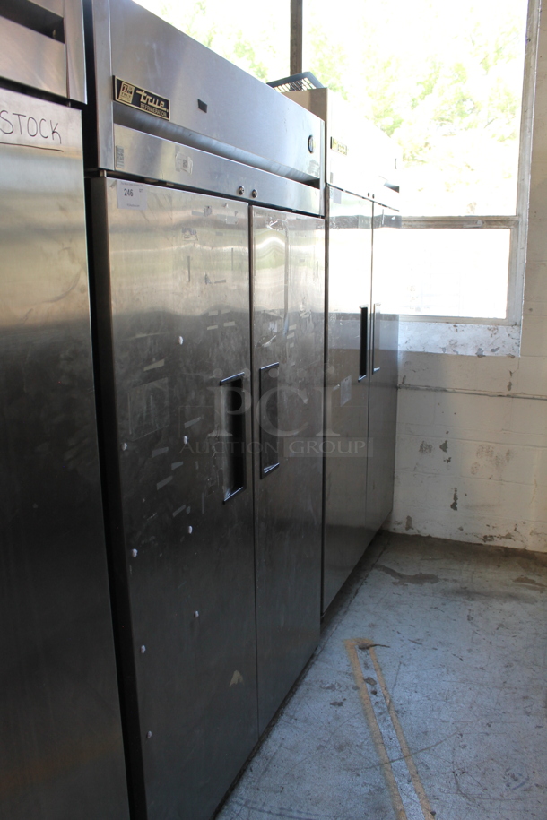 True TG2R-2S Stainless Steel Commercial 2 Door Reach In Cooler w/ Poly Coated Racks. 115 Volts, 1 Phase. Tested and Working! - Image 1 of 5