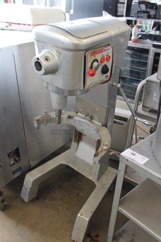 Hobart D 300T Metal Commercial Floor Style 30 Quart Planetary Dough Mixer w/ Attias Control Panel. 115 Volts, 1 Phase. Cannot Test Due To Cut Power Cord