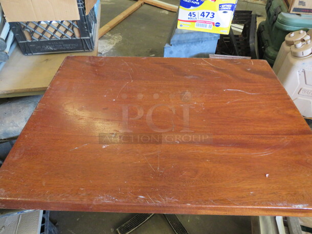 One 2 Inch Thick Solid Wood Table Top. 24X32