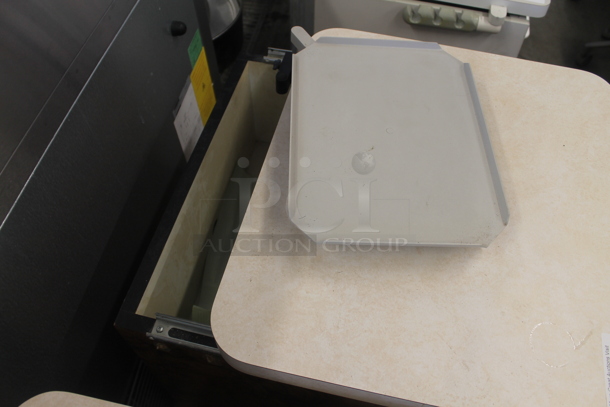 Wood Pattern Counter w/ Drawer and Contents. - Image 4 of 6