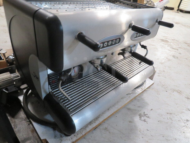 One La San Marco 85E 2 Group  Espresso Machine. 220 Volt. 1 Phase. 25X22X19. $5295.00 - Image 3 of 4