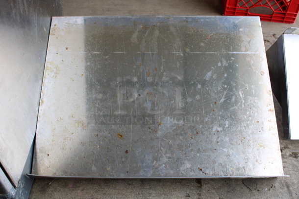 Stainless Steel Shelf w/ Wall Mount Brackets. 24x18x11 - Image 1 of 3