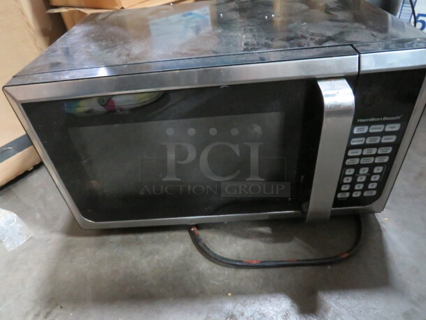 One Stainless Steel Amana Commercial Microwave. 22X20X14 - Image 3 of 3