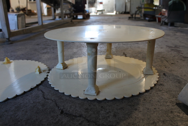 ALL ONE MONEY! Lot of 2 Tier Cake Stand and Extra Piece - Image 2 of 4