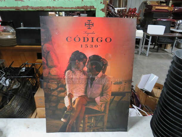 One Codigo Tequila 1530 Tin Sign. 18X4 - Image 1 of 1