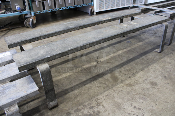 Metal Commercial Dunnage Rack. 48x20x11.5 - Image 3 of 4