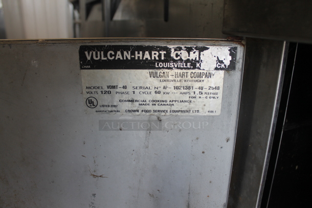 Vulcan Hart VDMT-40 Stainless Steel Commercial Direct Steam Powered 40 Gallon Steam Kettle.  - Image 7 of 7