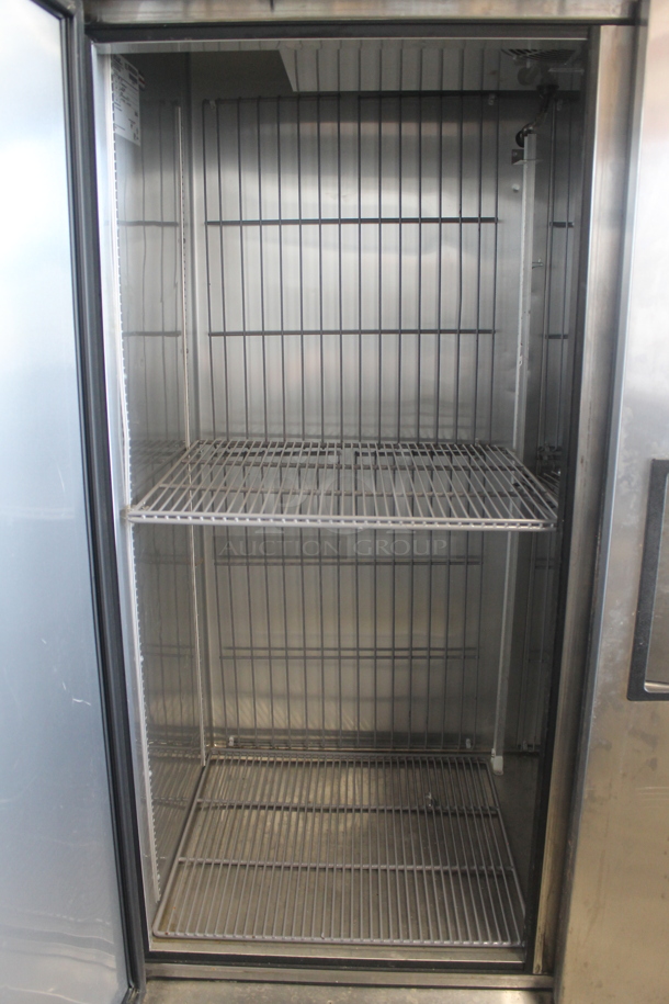 2016 True T-49F-HC Stainless Steel Commercial 2 Door Reach In Freezer w/ Poly Coated Racks on Commercial Casters. 115 Volts, 1 Phase. Tested and Working! - Image 4 of 6