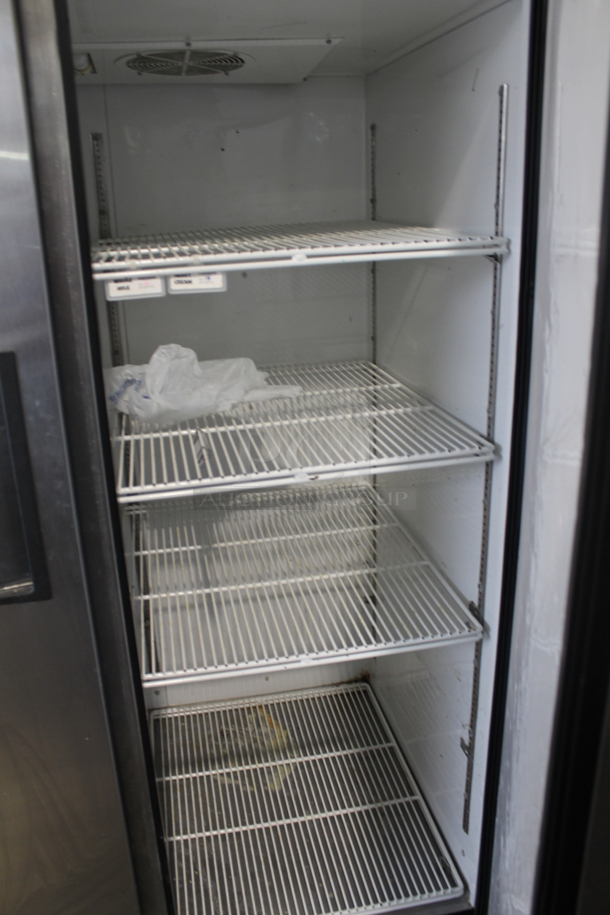 2015 True TG2R-2S Stainless Steel Commercial 2 Door Reach In Cooler w/ Poly Coated Racks on Commercial Casters. Tested and Powers On But Does Not Get Cold - Image 5 of 6