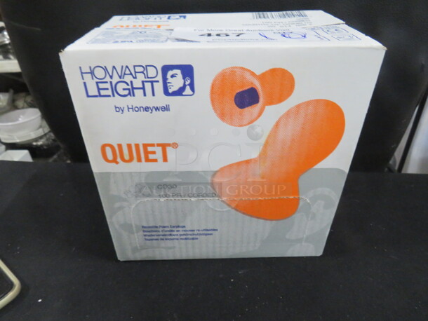 One NEW Box Of 100 Honeywell Earplugs.