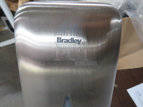 One NEW Stainless Steel 27oz Bradley Automatic Hands Free Liquid/Foam Dispenser. #6A01-110000. $202.99. - Image 2 of 3